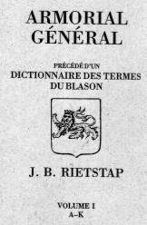 Heraldry books Rietstap Armorial General