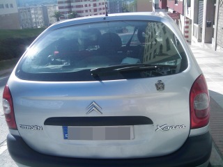 car with sticker