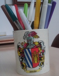 pencil case with sticker